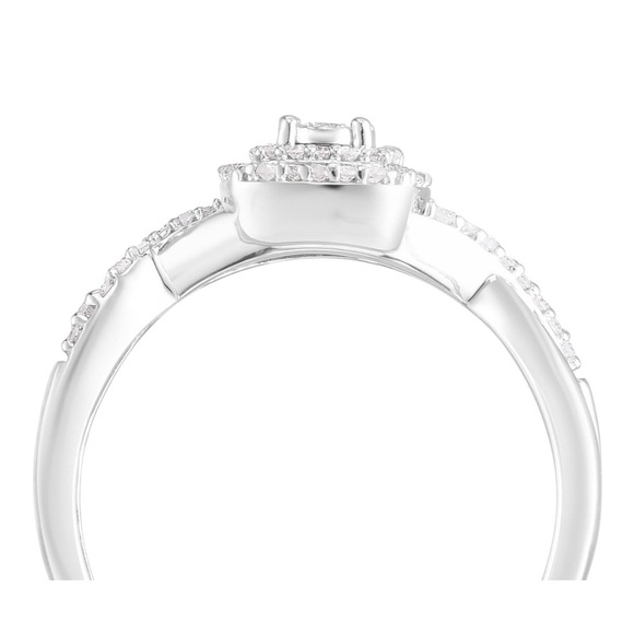 Diamond Ring (1/5 ct. t.w.) in Sterling Silver - Picture 3 of 4